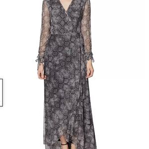 NWT Betsey Johnson Snake Print Wrap Dress